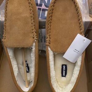 Lands' End women’s Brown Suede Loafers